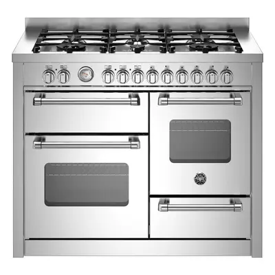 Bertazzoni Master Series 110cm Dual Fuel Range Cooker - Stainless Steel - A/A Rated