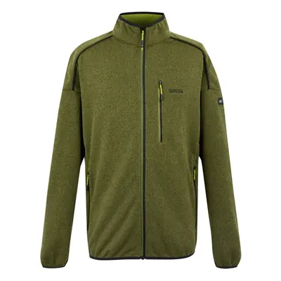 (L, Nephrite Green/Grenoble Green) Regatta Mens Kames Full Zip Fleece Jacket