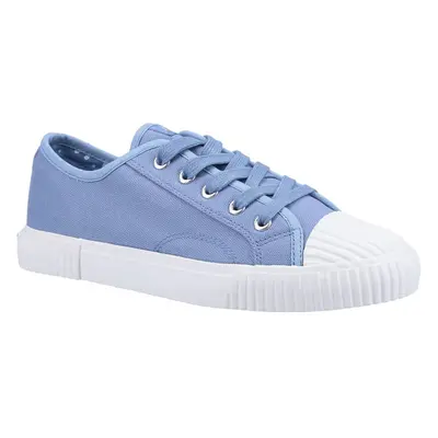 (Blue, (Adults')) Hush Puppies Brooke Canvas Women's Blue Trainers