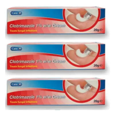 Clotrimazole 1% W/W Cream Treats Fungal Infection - 20G X