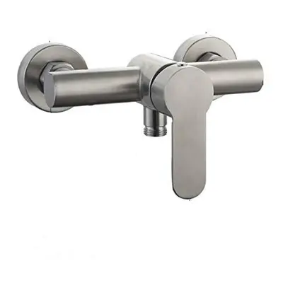 Wall Mounted Stainless Steel Shower Mixer Tap Bathroom Bathtub Single Lever Cold and Hot Water F