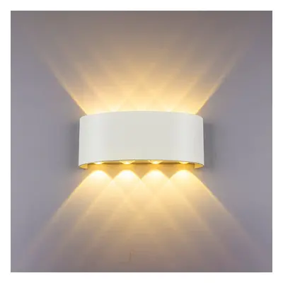 Modern Wall Light 8W White LED Sconce Up Down Wall Lamp Aluminium LED Waterproof Spot Light Nigh