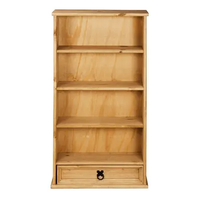 Corona Drawer DVD Bookcase Rack Mexican Solid Pine