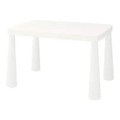 (White) Ikea MAMMUT Children's table, in/outdoor 77x55 cm