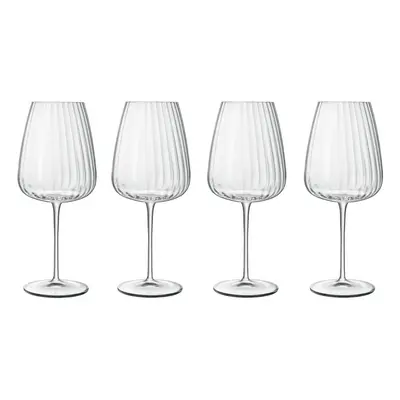 Luigi Bormioli Optica Bordeaux Glasses Set ml Elegant Drinkware - Pack of