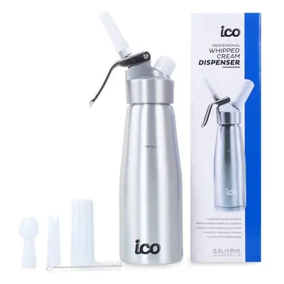 ICO - Professional Whipped Cream Dispenser (1 Pint, Silver)