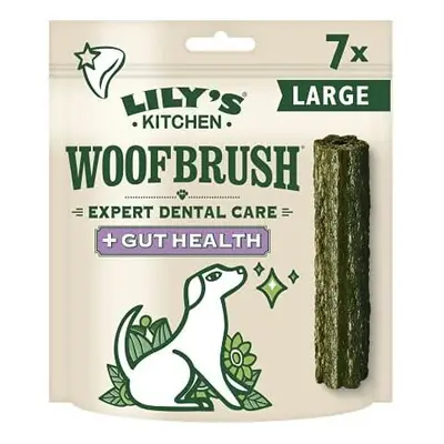 Lily's Kitchen Woofbrush Gut Health Dental Chew - Natural Dental Sticks for Large Dogs (7 x 47g)