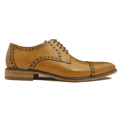 (10.5 (Adults')) Foley | Tan Leather | Mens Derby Shoes