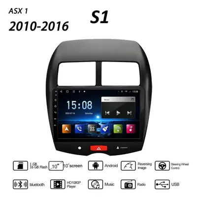 (as the picture) Inch Android Car Radio For Mitsubishi Asx 2010-2016 Peugeot Multimedia Player G