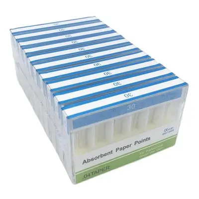 (04 Taper 30) Boxes Dental Absorbent Paper Points Sterile Sizes 04 F1 F2 F3 Taper 15-40# For Den