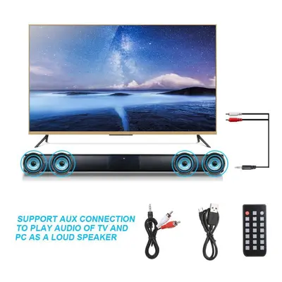 Luxury Wireless Bt 4.2 Soundbar Speaker Tv Home Theater 3D Soundbars Bass Television Subwoofer W