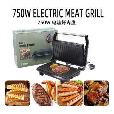 750w 220v Household Mini Steak Machine Hamburger Fried Egg Panini Electric Sandwich Maker Dual N