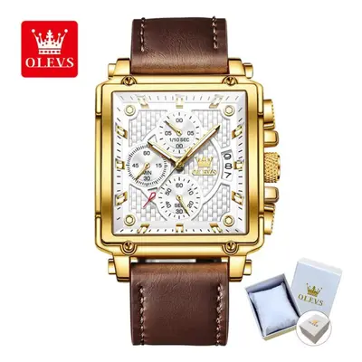 (White) Olevs Square Multifunction Sports Quartz Watch