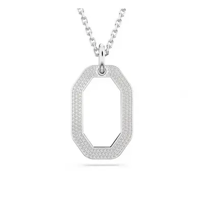 Swarovski Dextera Rhodium Plated Octogon Pendant