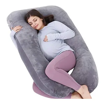 AS AWESLING Pregnancy Pillow, U Shaped Full Body Pillow, Nursing, Support and Maternity Pillow f