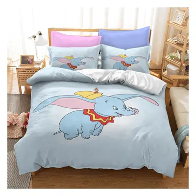 (Style 10, Single (135X200CM)/2PCS) Dumbo Bedding Single Double King Duvet Cover