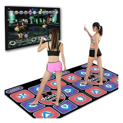 Double Dancing Mat Double User Wired Dance Mat Game Non-slip With Remote