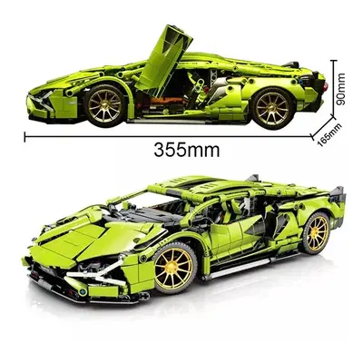 (Lamborghini) Technical Bugatti Building Blocks Lamborghini Hypercar Racing Car Model Assemble