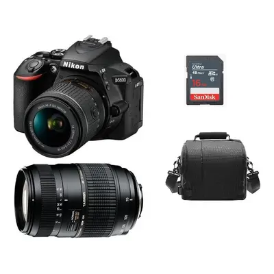 Nikon D5600 +Af-P 18-55Mm F3.5-5.6G+Tamron Af 70-300Mm+Bag+16G Sd Card