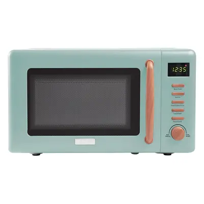 (Single) Dorchester Green Microwave Oven - 20L 800W Microwave, Digital Controls, Power Levels - 