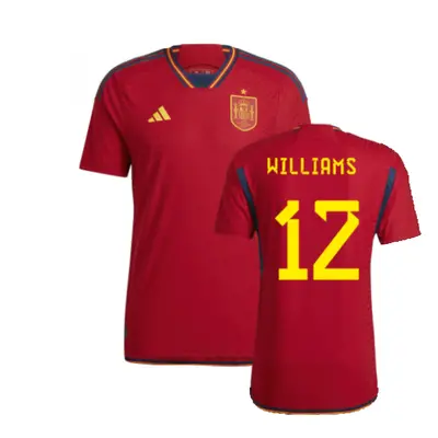 (XL) Spain Authentic Home Shirt (Williams 12)