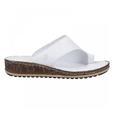 Elissa | White | Womens Toe-Post Sandals