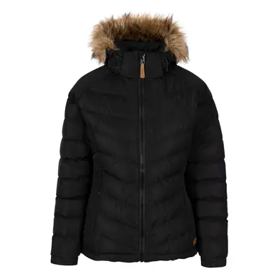 (24, Black / Black) Trespass Womens Padded Hooded Casual Jacket Nadina