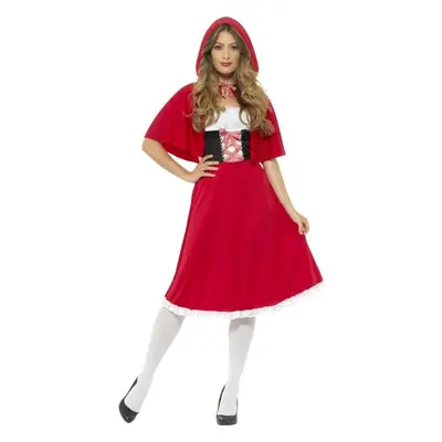 Red Riding Hood Costume, Red, with Longer Length Dress & Cape