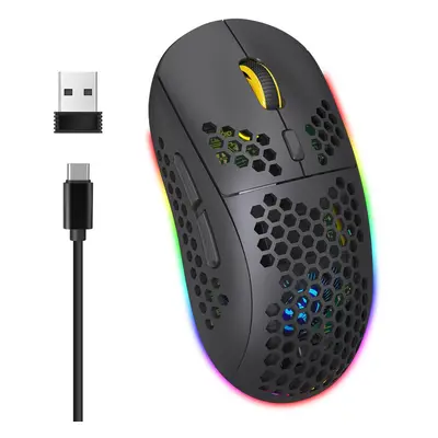 Type-C Rechargeable Wireless Mouse Three Mode Bluetooth 3.0+Bluetooth 5.0+2.4G Built-In Batterie