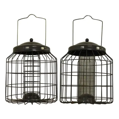 Squirrel Proof Hanging Bird Nut & Fatball Feeders (Set of 2)