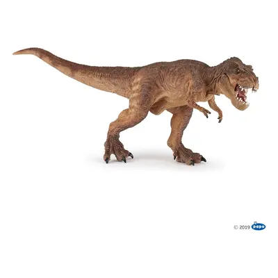 Papo Brown running T-rex THE DINOSAURS Figurine, multicolour