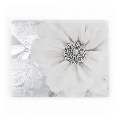 Art for the Home Grey Bloom Printed Canvas