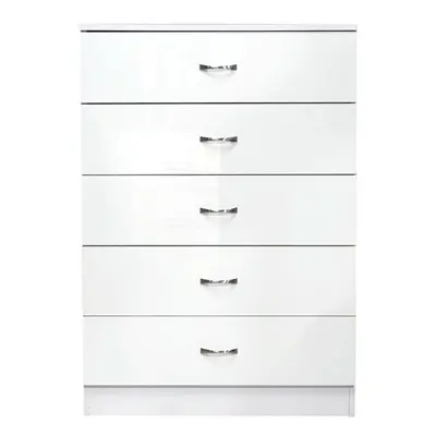 (5 Drawer) Chiswick Chest of Drawers in Gloss White