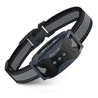 DogRook Rechargeable Dog Bark Collar - Humane, No Shock Barking Collar - w/2 Vibration & Beep Mo