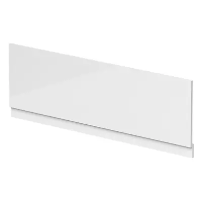 1700mm Waterproof Straight Shower Bath Front Panel - Gloss White