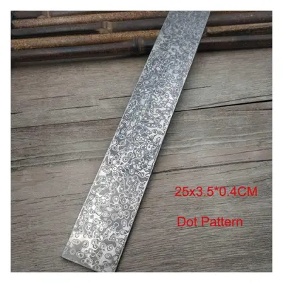 (Dot(25x3.5x0.4CM)) / Cm Vg10 High Hardness Rose Sandwich Pattern Damascus Steel Raw Material Di