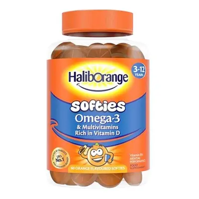 Haliborange kids Omega and Multi vitamins Softies Orange Flavor 60'S