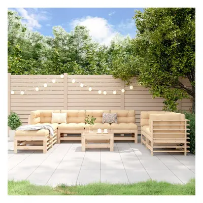 vidaXL Piece Garden Lounge Set Solid Wood Pine