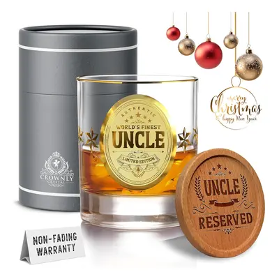 KiesAgIFT gold gifts for Uncle Whiskey glass Personalized gift Uncle g