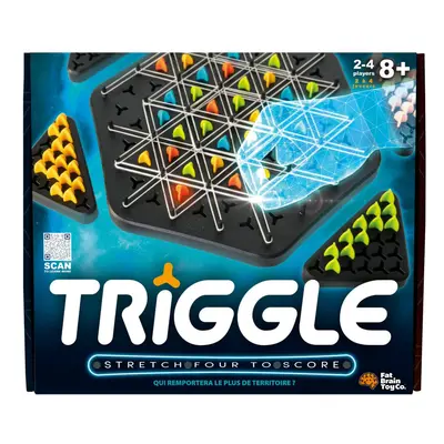 Fat Brain Toys Triggle - Stretch Four to Score Fun Family Brainteaser Strategy game for Kids, Te