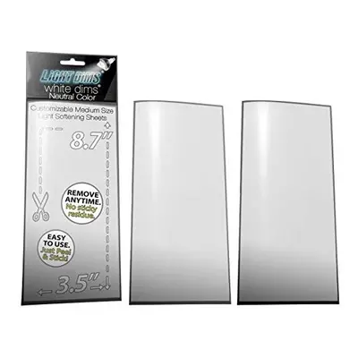 LightDims White Dims Dimming/Softening Sheets for Harsh LED Lights Medium Size (3 Sheets) Neutra