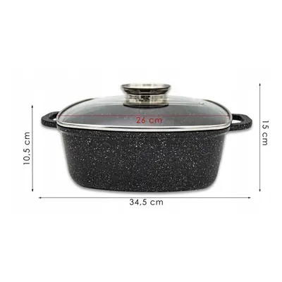 (5.5 L) Pot Lidded Aroma Diffuser Square Non-Stick Coating