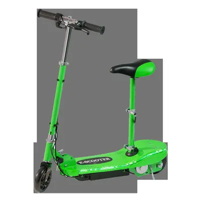 (LED Lights, Green) Eskooter Kids' 120W Adjustable Electric Scooter