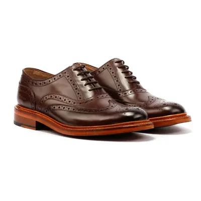 (Brown, (Adults')) Ben Sherman Sugarman Brogue Leather Men's Mocha Lace-Up Shoes