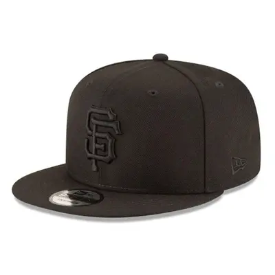 New Era Authentic San Francisco Giants 9FIFTY Snapback Black On Black - OSFM