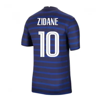 (XL) France Home Nike Football Shirt (ZIDANE 10)