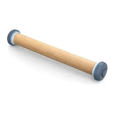 PrecisionPin - Rolling Pin with adjustable pastry thickness, Baking and dough rollers, Beech Woo