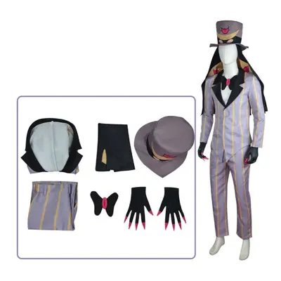 (Pantsuit, S) Hazbin Hotel Sir Pentious Cosplay Set Fashion Casual Classic Exquisite Style