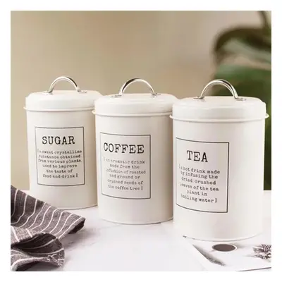 3Pcs Coffee Sugar Container Sets