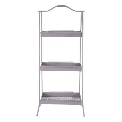 Premier Housewares Lexa Grey Metal Storage Rack